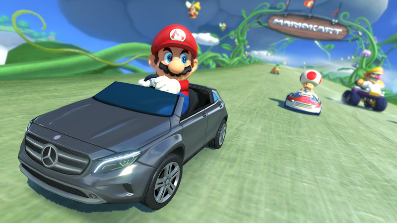 Illustration for article titled You Can Download a Mercedes Benz in Mario Kart 8
